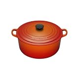 Le Creuset Cast Iron Round Casserole, Volcanic, 20 cmby Le Creuset