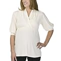 Liz Lange&reg; Shawl Collar V-Neck Top - White