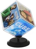 Rotating Photo Cube - 6 Sided Picture Frame