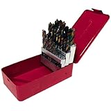Yukon Tool YT29CD 29 Piece 1/16 inch to 1/2 inch Cobalt Twist Drill Bit Assortment in Metal Index
