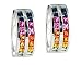 All Natural Colored Sapphire Hoop Earrings in Sterling Silver