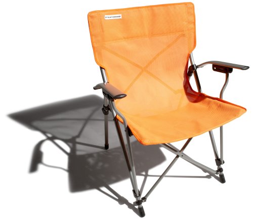 Strathwood Folding Garden Arm Chair with Carry Bag, Orange