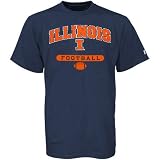 Russell Illinois Fighting Illini Navy Blue Football T-shirt