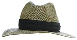 HAMILTON ROSS Golf Strohhut, natur mit schwarzem Bund - 