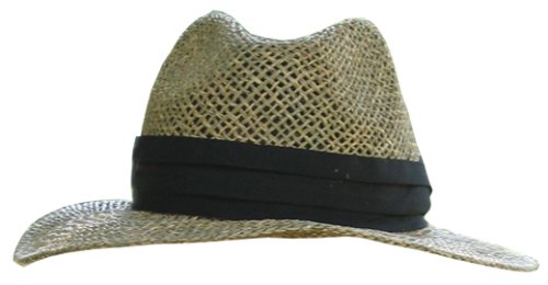 HAMILTON ROSS Golf Strohhut, natur mit schwarzem Bund
