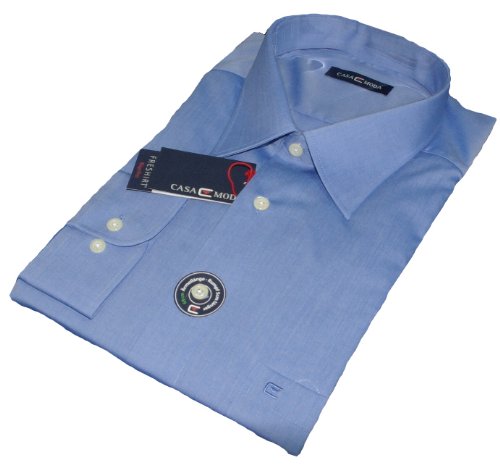Casa Moda Langarm Hemd dunkelblau 100% Baumwolle 