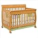 Bundle-99 Kalani 4-in-1 Convertible Crib with Toddler Rail in Honey Oak (2 Pieces)