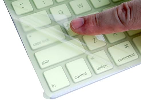 THE GUI'S HOUSEWARE Soft Silicone Laptops Desktop Keyboard Protective Film Skin Universal Fits for 11"-17" (green)