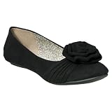 Women's Xhilaration® Sanai Rosette Ballet Flats - - Black