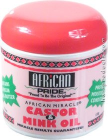 HealthPersonalCare: AFRICAN PRIDE African Miracle Castor & Mink Oil Protects Hair & Moisturizes 5.5oz/133g