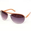 Aviator Designer Retro Sunglasses Shades Metal Orange