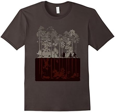 Men's Strangers Things - 2 World T-shirt Medium Asphalt
