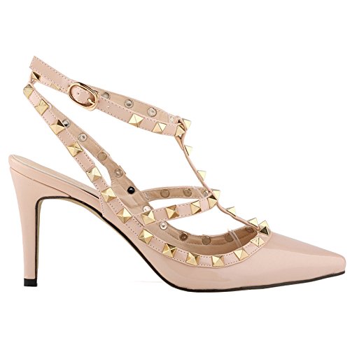 Loslandifen Ladies High Heels Party Wedding Count Pump Shoes(NX952-3PA-xing-39)