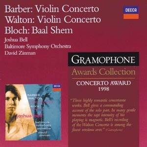 CD-Charts  Music : Barber/Walton: Violin Concertos / Bloch: Baal Shem