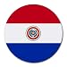 Paraguay Flag Round Mouse Pad