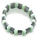 Lucky And Protection Hematite And Light Green Cats Eye Bracelet