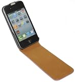 Apple - Etui en cuir pour iPhone 4 - Noir
