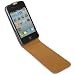 Apple - Etui en cuir pour iPhone 4 - Noir