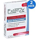 41H0HEF5hQL. SL160  ExtenZe Maximum Strength Male Enhancement, 30ct (2 Pack)