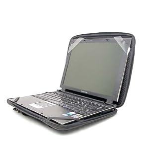 Double Memory Foam Pouch Slim Fit Case for Toshiba Port�g� A605-p200 12.1-inch Laptop by CaseCrown