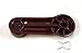 PT Auto Warehouse NI-1091L - Inside Interior Inner Window Handle Crank, Red - Left = Right