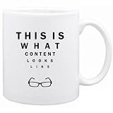 Produkt-Bild: This is what content looks like Adjektive Tasse (Wei&szlig;, Keramik, 325 ml)