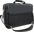 Black Leather Notebook Computer Bag
