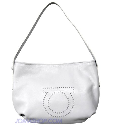 Ferragamo White Leather Milena Handbag 21-A822WH