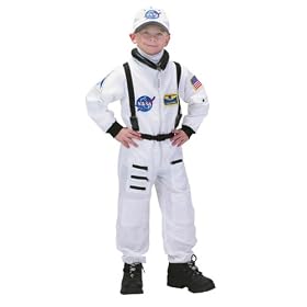 Aeromax Jr. Astronaut Suit with Embroidered Cap, White, size 12 14 by Aeromax