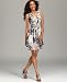 Style&co. Petite Dress, Sleeveless Printed Smocked Waist
