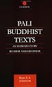 Pali Buddhist Texts: An Introductory Reader and Grammar (NIAS Monographs)