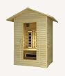 2 Person Outdoor Sauna Hemlock Ceramic FAR Infrared