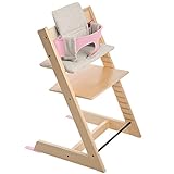 ストッケ トリップトラップ チェアセット チェア:ナチュラル ベビーセット:ソフトピンク クッション:グレイルーム 【3個口】