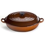 Le Creuset Enameled Cast-Iron 3-1/2-Quart Buffet Casserole, Chestnut