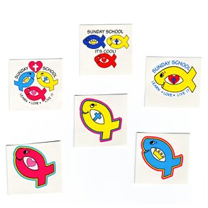 Childrens Toyshop  Toys : Fish Religious Tattoos