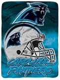Carolina Panthers 60''x80'' Royal Plush Raschel Throw Blanket - Aggression Style