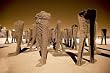 Cast-Iron Agora Sculpture in Chicago's Grant Park - Distinctive 16"x20" Photographic Print by Carol M. Highsmith