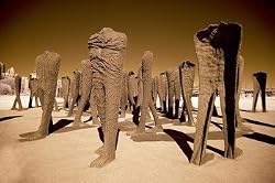 Cast-Iron Agora Sculpture in Chicago's Grant Park - Distinctive 16"x20" Photographic Print by Carol M. Highsmith
