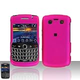 Blackberry Bold 9700 Rubber Surface snap-on Phone Cover Case Hot Pink