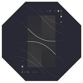 Stainmaster® Caliente Area Rug - Ebony (77" Octagon)