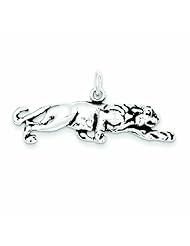 Genuine .925 Sterling Silver Antiqued Panther Charm 2.3 Grams.100% Satisfaction Guaranteed.