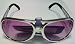 Rock N' Roll Sunglasses - Silver Rims/Purple Lenses
