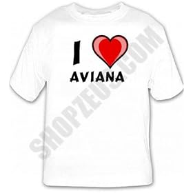 Buy I Love Aviana T-shirt by SHOPZEUS