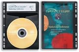 Compucessory DVD Storage Sleeves, Half Sheet, Header Label, 20/PK, Black