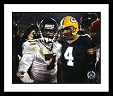 Brett Favre and Michael Vick -Passing the Torch- Framed 8x10 Photograph