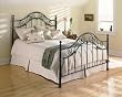 Kensington Bed Queen Size With Headboard, Footboard and Frame In Gold Frost Finish By Fashion Bed Group