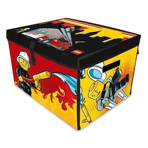 LEGO® CITY FIRE ZipBin® Large Toy Box Playmat