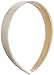 Trimweaver 1-Piece 25mm Satin Covered Headband, 1-Inch, White
