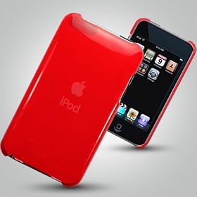 CASE FOR IPOD TOUCH 2 / 3 (32GB / 64GB) - RED TRANSPARENT CRYSTAL BACK COVER CASE ACCESSORIES IPODS BY Oliviasphones