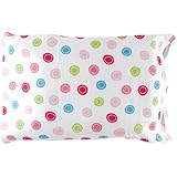 Luvable Friends Infant Pillow Case, Traditional Pink Print